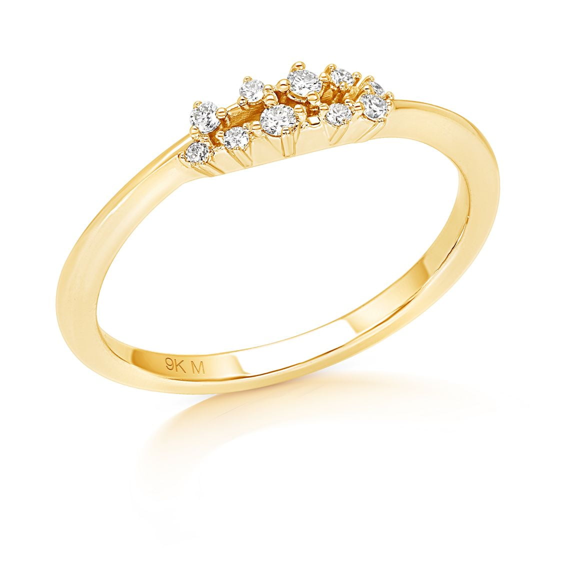 Floating Diamond Stackable Ring